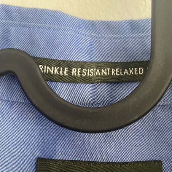 Eddie Bauer Blue Dress Shirt Classic Button-Down - Picture 4 of 9